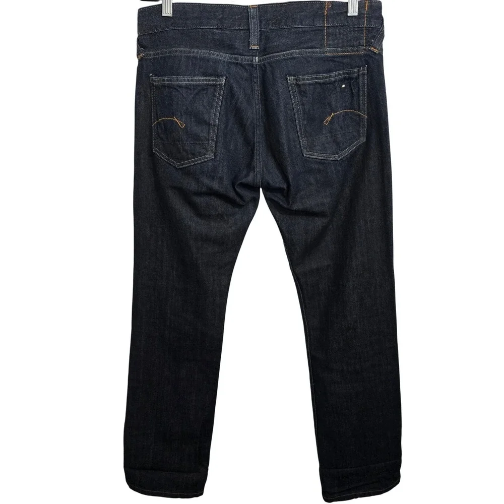 G-Star‎ Raw Core Classic Mens Dark Wash Straight Leg Denim Jeans size 33x32